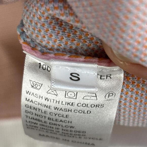 Retro 50s Style Colorful Checker Sleeveless Crop Top Small - Picture 3 of 7